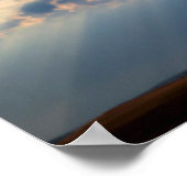 上からの日光の光 ポスター (角)