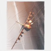 上からの死亡 フリースブランケット (正面)