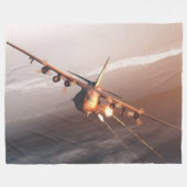 上からの死亡 フリースブランケット (正面(横))