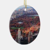 上からの眺め：セントラルパーク秋01 セラミックオーナメント (右)