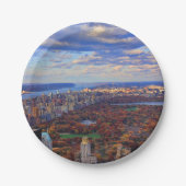 上からの眺め：セントラルパーク秋01 ペーパープレート (正面)