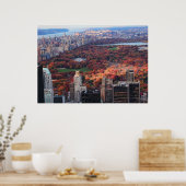 上からの眺め:セントラルパーク秋01 ポスター (キッチン)