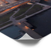 上からシカゴ川とトランプタワー ポスター (角)