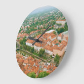 上からリュブリャナ ラージ壁時計 (傾斜)