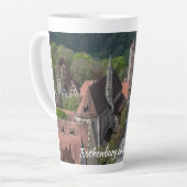 上からローテンブルクのオブダータウバー旧市街 カフェラテマグ (左アングル)