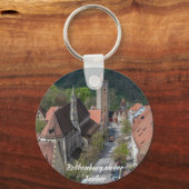 上からローテンブルクのオブダータウバー旧市街 キーホルダー (裏面)