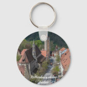 上からローテンブルクのオブダータウバー旧市街 キーホルダー (裏面)