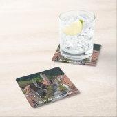 上からローテンブルクのオブダータウバー旧市街 スクエアペーパーコースター (インサイチュ)