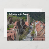 上からローテンブルクのオブダータウバー旧市街 ポストカード (正面/裏面)