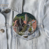 上からローテンブルクのオブダータウバー旧市街 缶バッジ (インサイチュ)