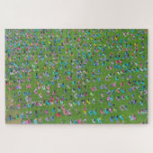 上から一緒にヨガをしている人が多い ジグソーパズル (横)