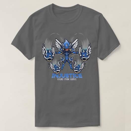 上から不正が降る Tシャツ (デザイン正面)