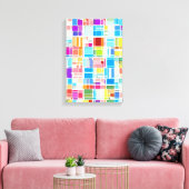 上から市区町村の色 キャンバスプリント (インサイチュ (リビング))