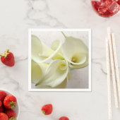 上から白いタコユリ スタンダードカクテルナプキン (インサイチュ)