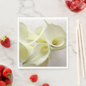 上から白いタコユリ スタンダードランチョンナプキン (インサイチュ)