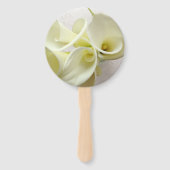 上から白いタコユリ ハンドファン (裏面)