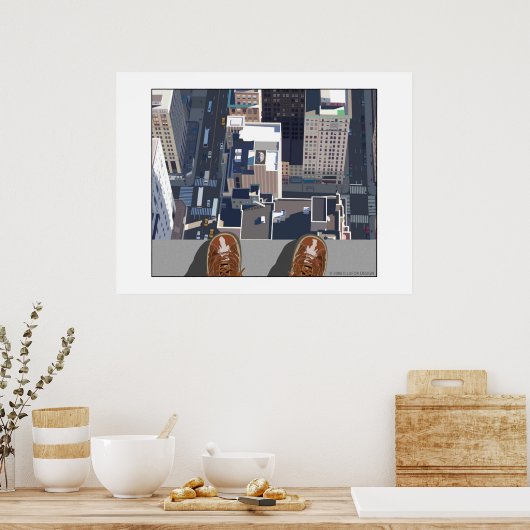 上から表示 ポスター (キッチン)