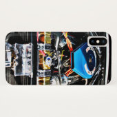 上から見たアメリカンマッスルカーのエンジン Case-Mate iPhoneケース (裏面(横))