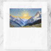 上から 長方形シール (バッグ)