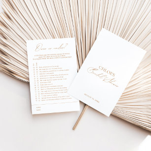 上か下かホワイトエレガントブライダルシャワーゲーム