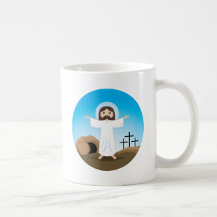 上がったキリスト コーヒーマグカップ