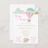 上がって上遠くに!ベビーが行く! 招待状 (正面/裏面)