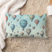 上がって上遠くに!熱お洒落気球 クッション (ブランケット)