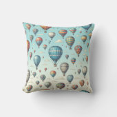 上がって上遠くに!熱お洒落気球 クッション (正面)