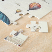 上がって上遠くに!熱お洒落気球 ジグソーパズル (側面)