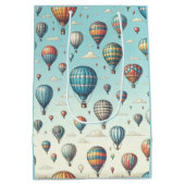 上がって上遠くに!熱お洒落気球 ミディアムペーパーバッグ (裏面)