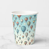 上がって上遠くに!熱お洒落気球 紙コップ (裏面)