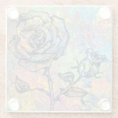 上がりました ガラスコースター (裏面)