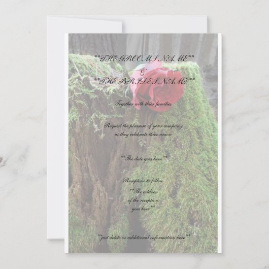 上がりました 招待状 (正面)