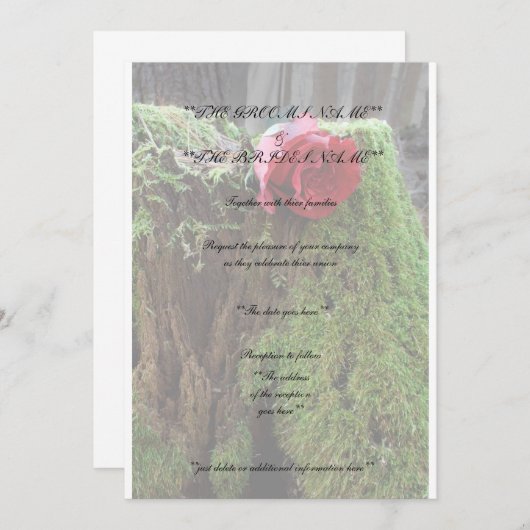 上がりました 招待状 (正面/裏面)