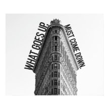 上がるものは必ず来株式市場のポスター