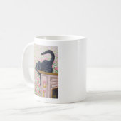 上がるバラ コーヒーマグカップ (正面左)