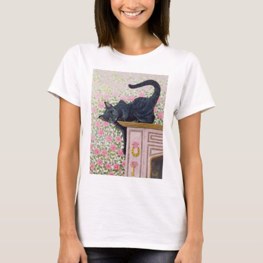 上がるバラ Tシャツ (正面)