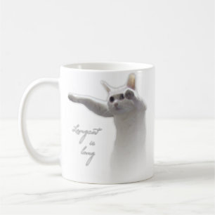 上がるLongcat コーヒーマグカップ