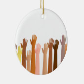 上げられた手 セラミックオーナメント (右)