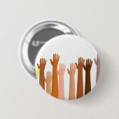 上げられた手 缶バッジ (正面&裏面)