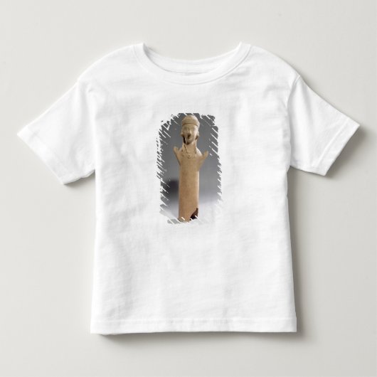 上げられた腕を搭載する女神か崇拝者、置物、 トドラーTシャツ (正面)