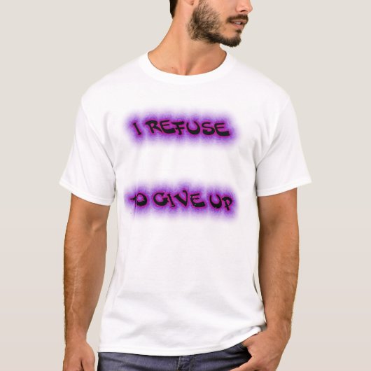 上げるのを与え拒む Tシャツ (正面)