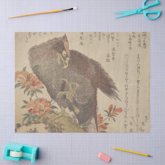 上げ爪を持つイーグルShunmanによるアザレアブッシュ 薄葉紙 (クラフト)