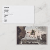 上でからつかまえている鳥Matthew Dubo著刻まれて 名刺 (正面/裏面)