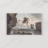 上でからつかまえている鳥Matthew Dubo著刻まれて 名刺 (裏面)