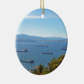 上でからのジブラルタルアンカレッジ セラミックオーナメント (右)