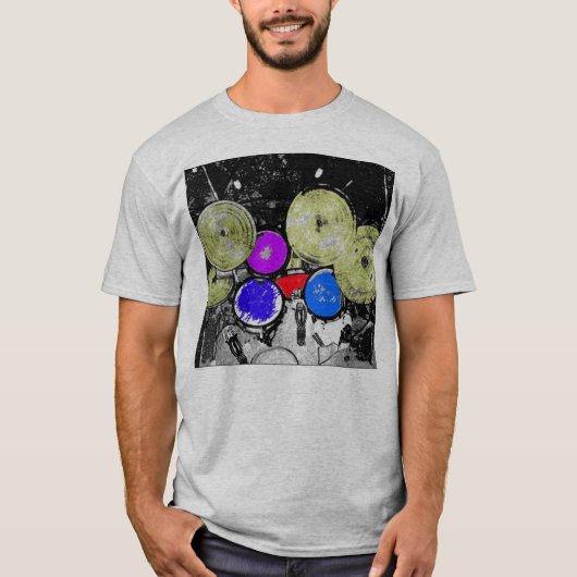 上でからのドラム Tシャツ (正面)