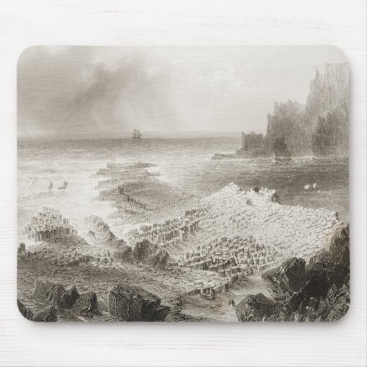 上でからの巨人の土手道 マウスパッド (正面)