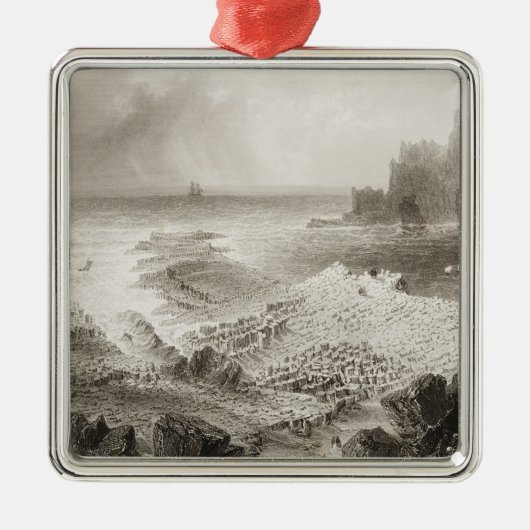 上でからの巨人の土手道 メタルオーナメント (正面)