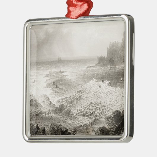 上でからの巨人の土手道 メタルオーナメント (左)